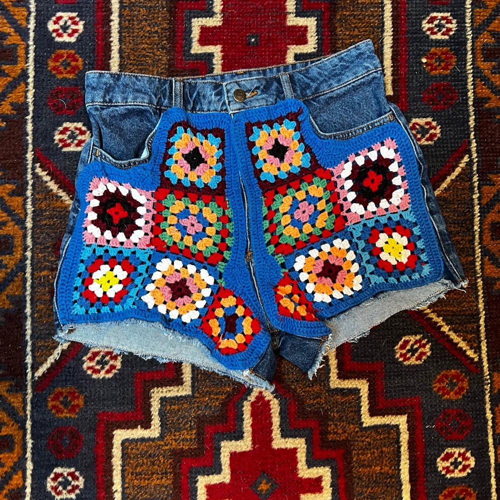Farm Rio Crochet Shorts NWOT